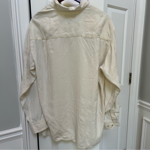 Tommy Bahama SILK Creamy Yellow shirt - Picture 4 of 4
